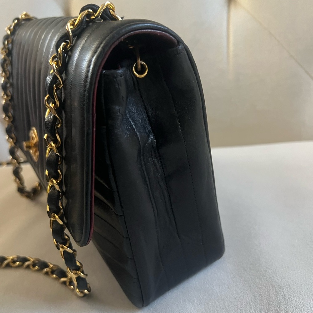 Chanel mademoiselle Lambskin 24k Gold Plated hardware Flap - Picture 8 of 14